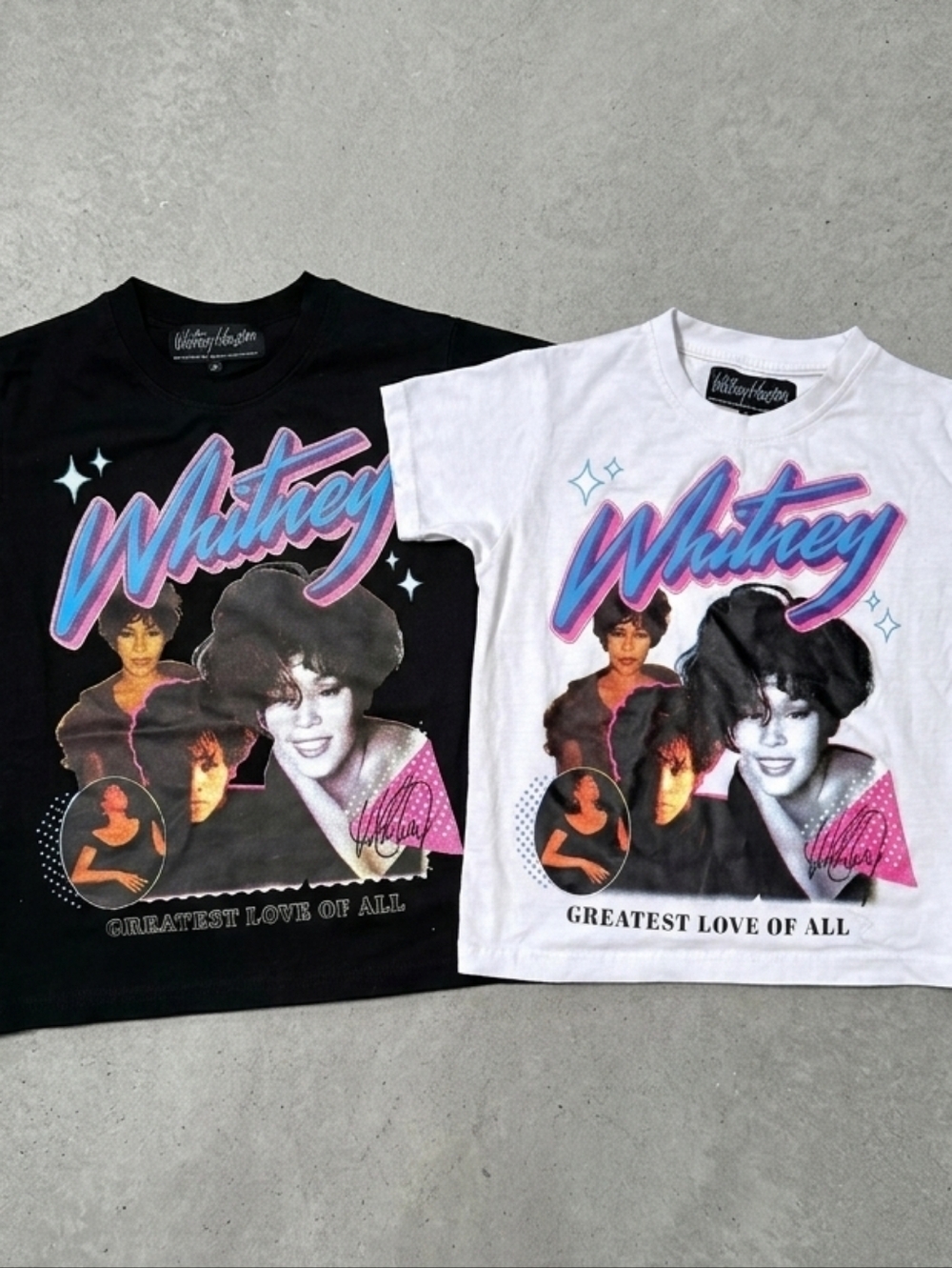 WHITNEY HOUSTON Girls Large Graphic Tee Greatest Love Of All Top - Picture 8 of 8